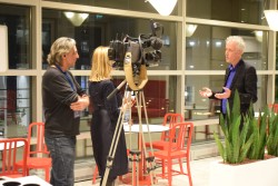 Opname PvKO TV; Roland Friele met Jessica Jonasse en Joost Dijkhuis