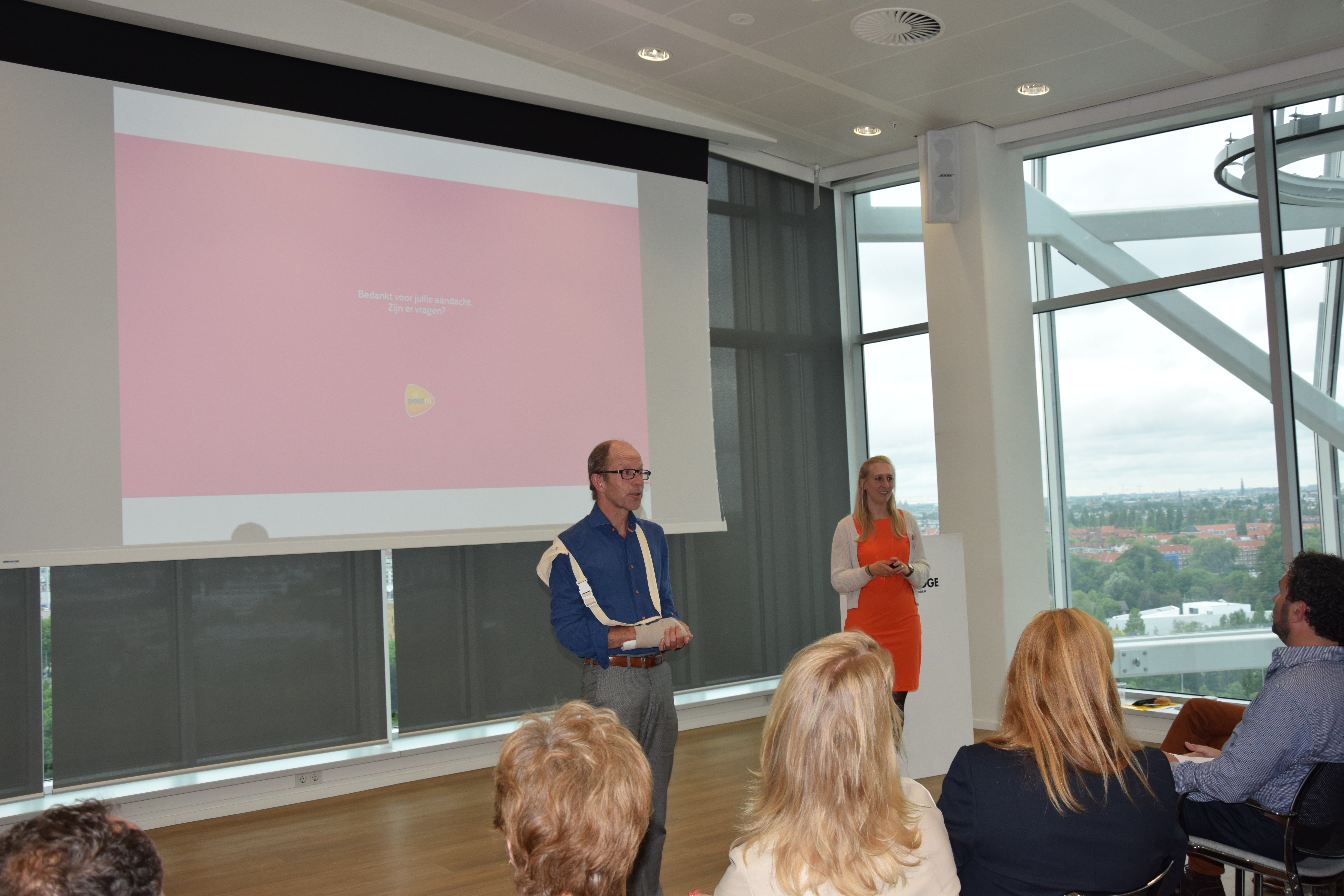 Ed Peelen en Margot Nuijten van PostNL