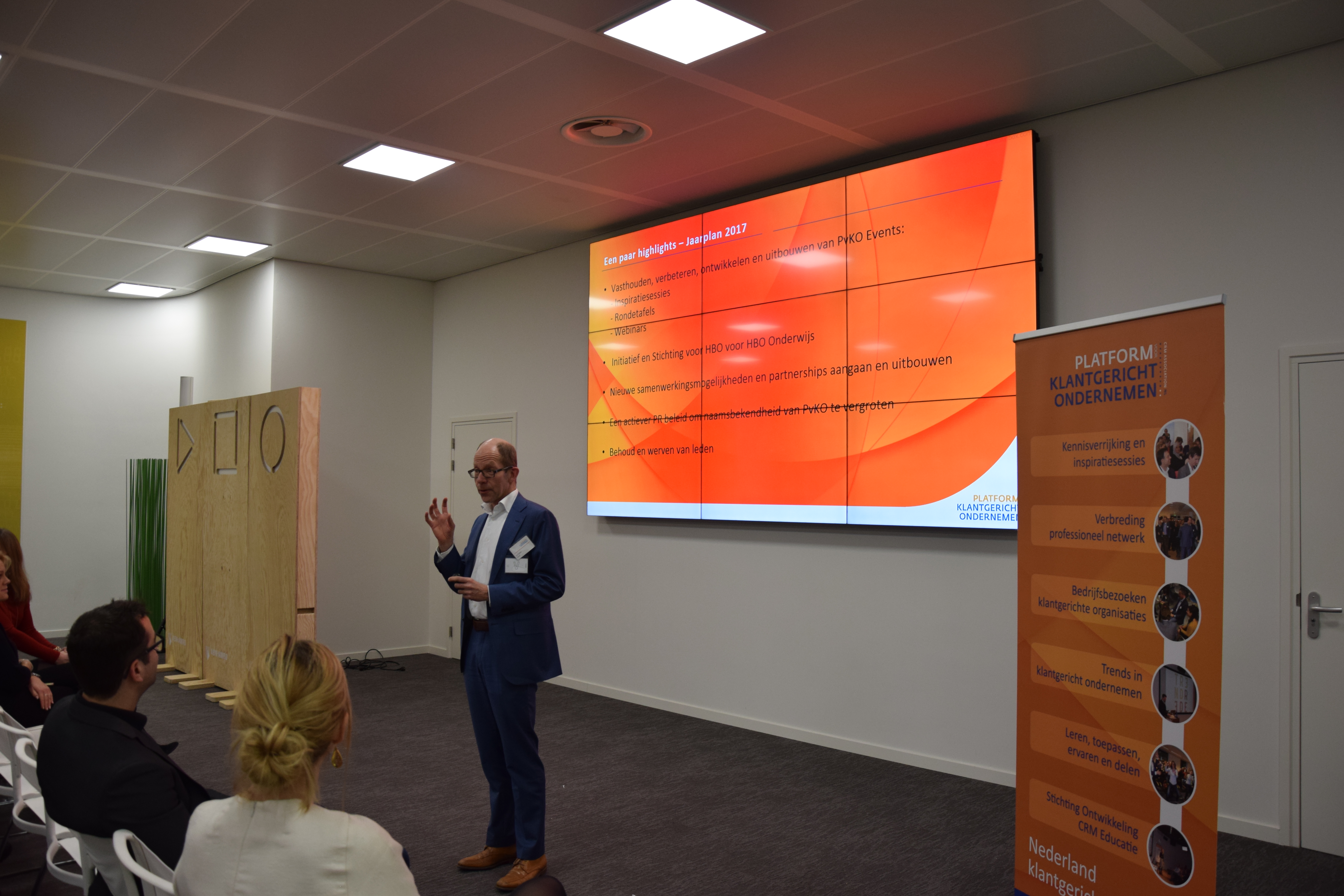 Ed Peelen, bestuursvoorzitter PvKO, presenteert het Jaarplan 2017